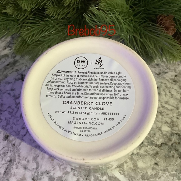 Rae Dunn MERRY CHRISTMAS Double Sided Candle - VHTF - Picture 4 of 5